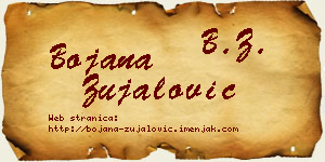 Bojana Zujalović vizit kartica